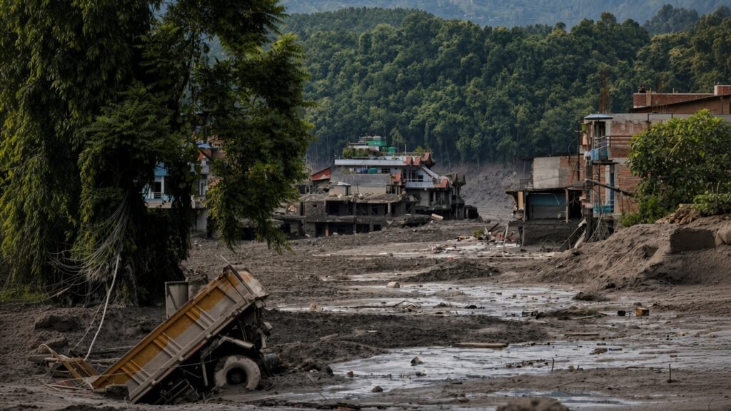 Nepal-Tibet Border Floods affecting the Himalayan region