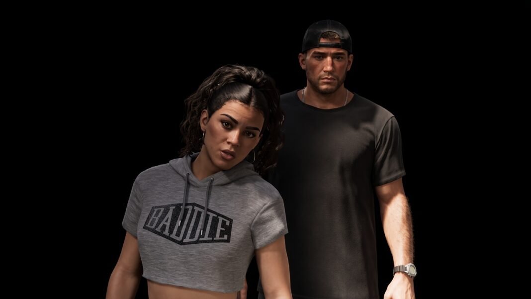 Grand Theft Auto 6 preview featuring Jason and Lucia in Vice City