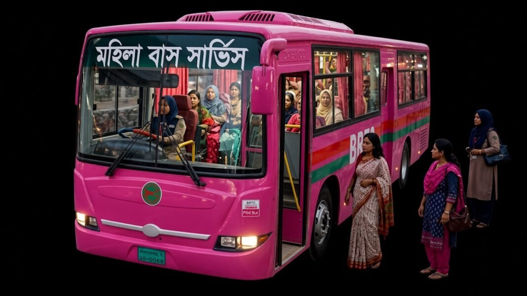 Pink Bus Service in Bangladesh: Routes, Women Drivers and Conductors Pink Bus Service in Bangladesh with women drivers and conductors