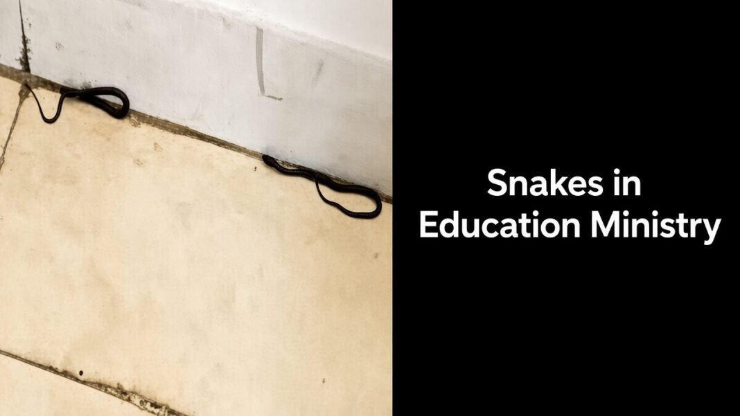 Snakes in Education Ministry: Three Snakes Found at Bangladesh Secretariat Snakes in Education Ministry at Bangladesh Secretariat