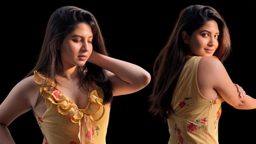 Sporshia Natural Look: A Simple Style That Stands Out Orchita Sporshia in a natural look wearing a yellow floral dress